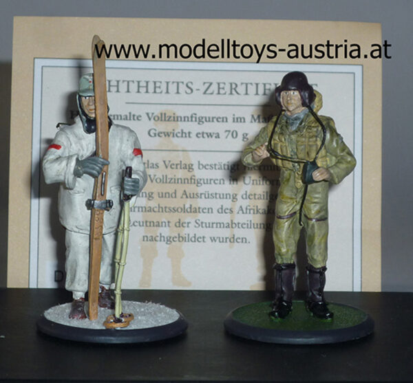 Figuren Jäger Geb. 139 Finnland 1941 + Unteroffizier Stuka Geschwader Frankreich 1940 1:32 2 Weltkrieg