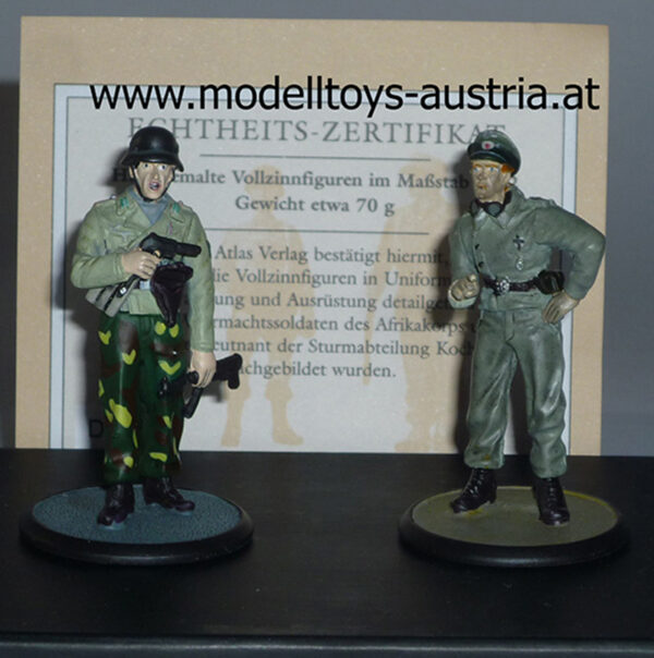 Figuren Leutnant 50. Inf-Div. Krim 1944 + Hauptmann StuG-Brig. 279 Ostpreußen 1944 1:32 2 Weltkrieg