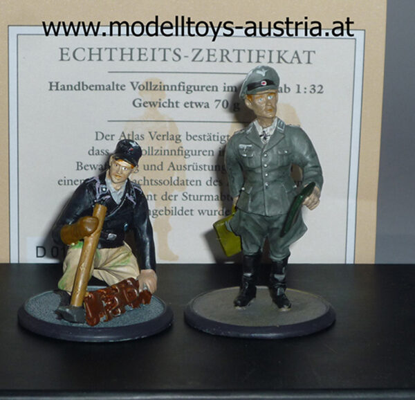 Figuren Gefreiter Panzer-Lehr-Division Ruhrkessel 1945 + Oberst i.G. Oberkommando d. Heeres Ostpreußen 1943 1:32 2 Weltkrieg