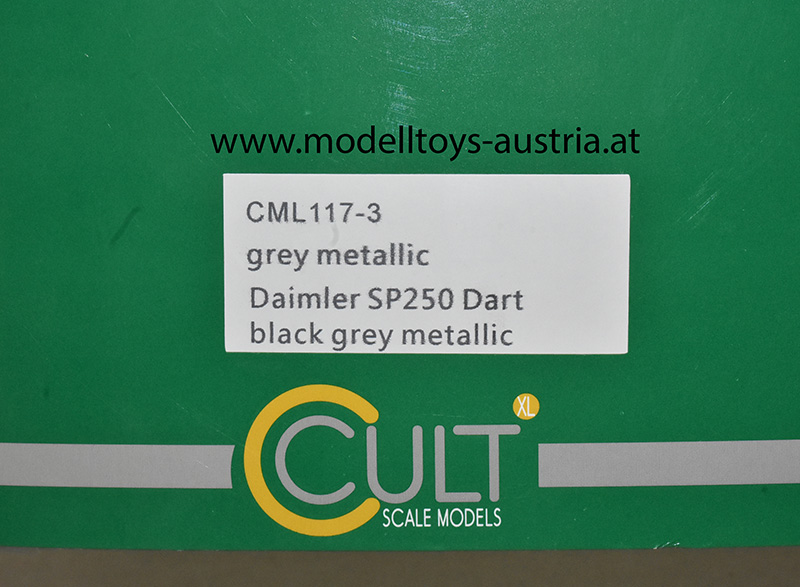 Daimler SP250 Dart Cabrio 1959 grau metallik 1:18