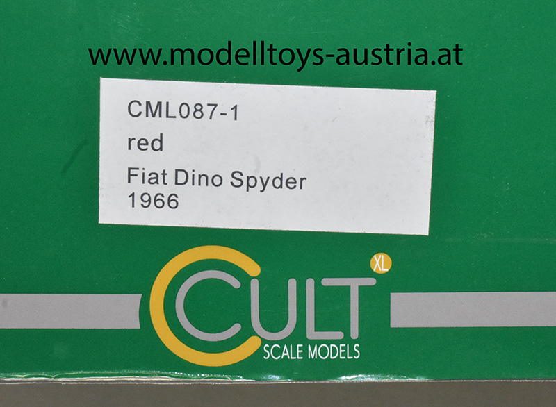 Fiat Dino Spyder Cabrio 1966 rot 1:18
