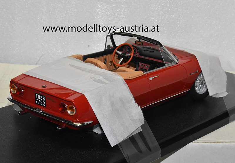 Fiat Dino Spyder Cabrio 1966 rot 1:18