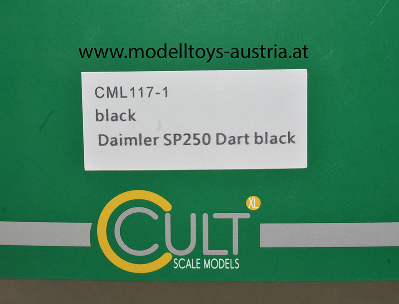 Daimler SP250 Dart Cabrio 1959 schwarz 1:18