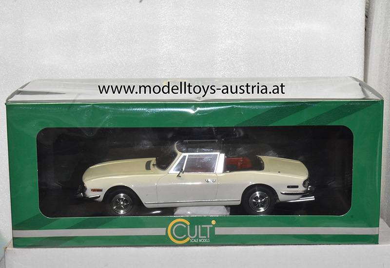 Triumph Stag MK1 Cabrio 1970 weiss 1:18