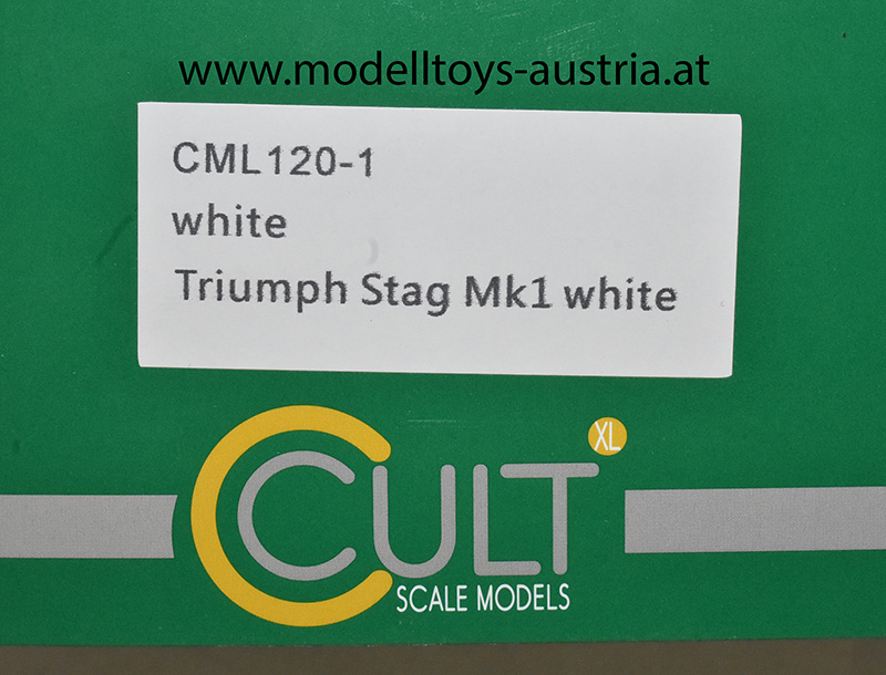 Triumph Stag MK1 Cabrio 1970 weiss 1:18