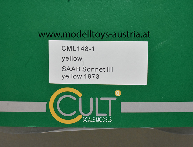 Saab Sonnet III Coupe 1973 gelb 1:18