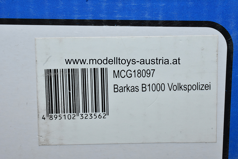 Barkas B1000 1965 VOLKSPOLIZEI Polizei 1:18