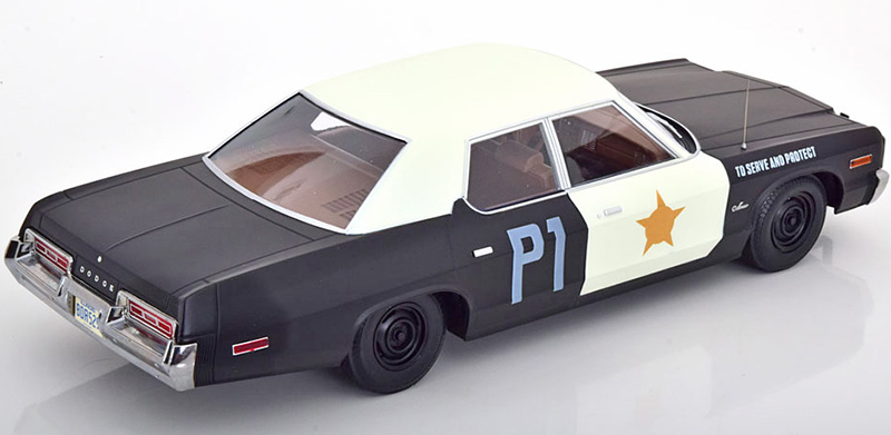 Dodge Monaco 1974 Bluesmobile look a like schwarz / weiss 1:18 OHNE Figuren