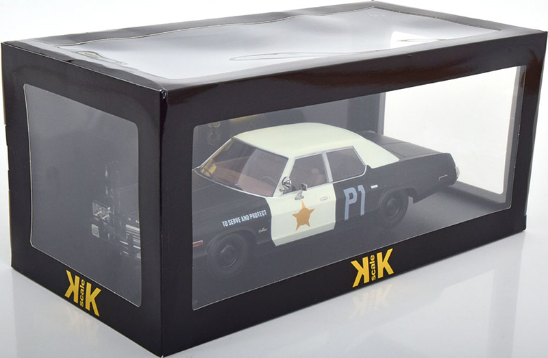 Dodge Monaco 1974 Bluesmobile look a like schwarz / weiss 1:18 OHNE Figuren