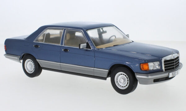 Mercedes Benz W126 Limousine S Klasse 1979 blau metallik 1:18 MCG