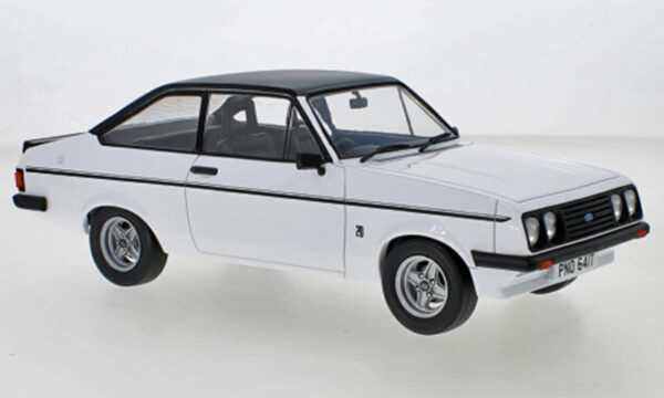Ford Escort II 2000 RS 1977 weiss / schwarz 1:18