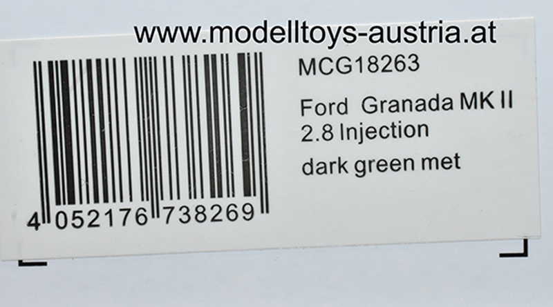 Ford Granada Limousine MK II 2.8 Ghia 1982 dunkel grün metallik 1:18