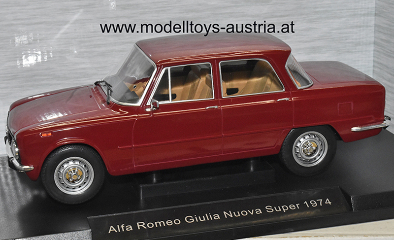 Alfa Romeo Giulia Nuova Super Limousine 1974 dunkelrot 1:18