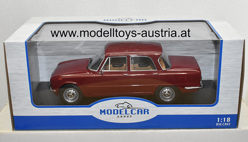 Alfa Romeo Giulia Nuova Super Limousine 1974 dunkelrot 1:18