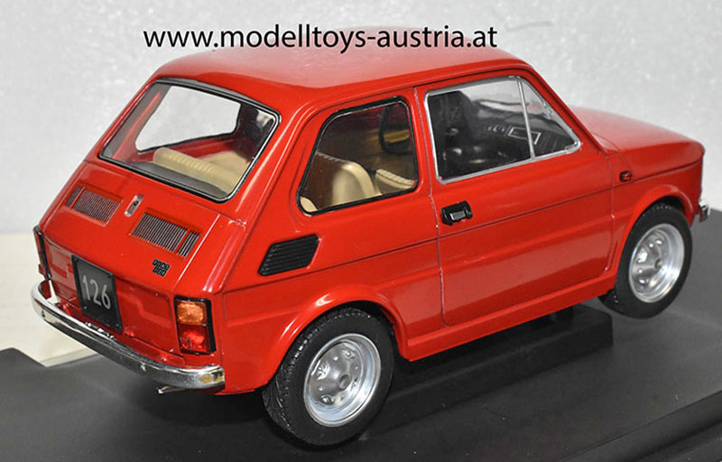 Fiat 126 Limousine rot 1:18