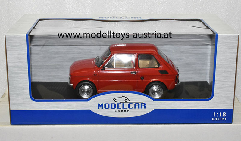 Fiat 126 Limousine rot 1:18