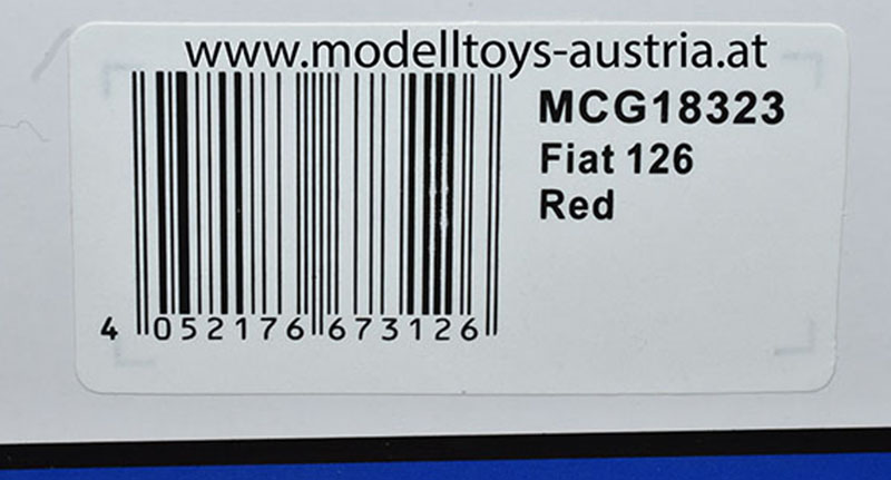 Fiat 126 Limousine rot 1:18