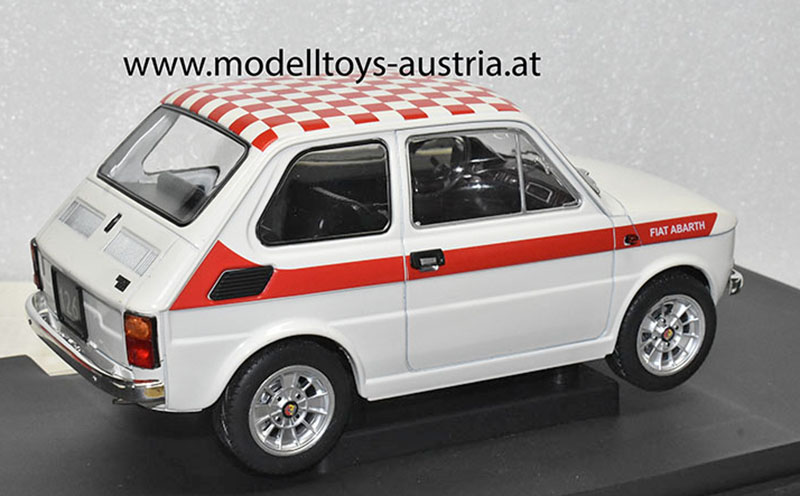 Fiat 126 Limousine ABARTH rot / weiss 1:18