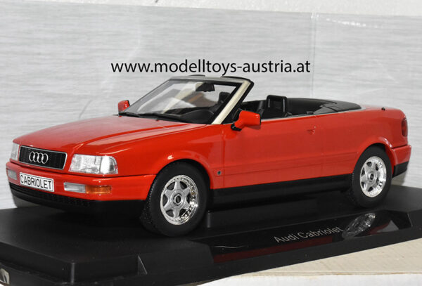 Audi 80 Cabrio 1991 - 2000 rot 1:18