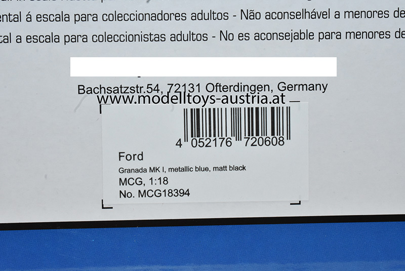 Ford Granada MK I 1975 blau metallik 1:18