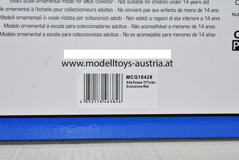 Alfa Romeo 75 Turbo Evolitione rot 1:18