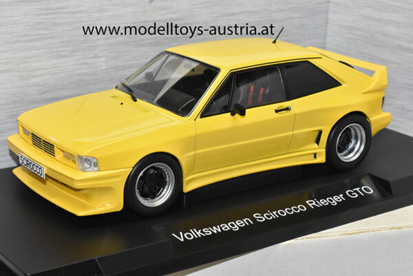 VW Scirocco I Rieger GTO 1987 gelb 1:18