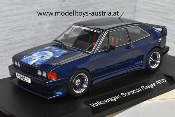 VW Scirocco I Rieger GTO 1987 blau 1:18
