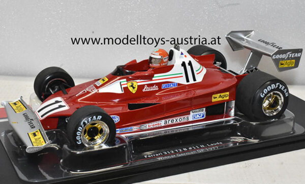 Ferrari 312 T2B 1977 Niki LAUDA Weltmeister Sieger Deutschland GP Hockenheim 1:18 MCG