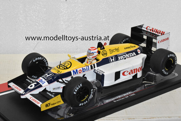 Williams FW11 Honda 1986 Nelson PIQUET Brasilien GP 1:18