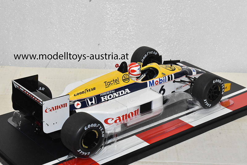 Williams FW11 Honda 1986 Nelson PIQUET Brasilien GP 1:18