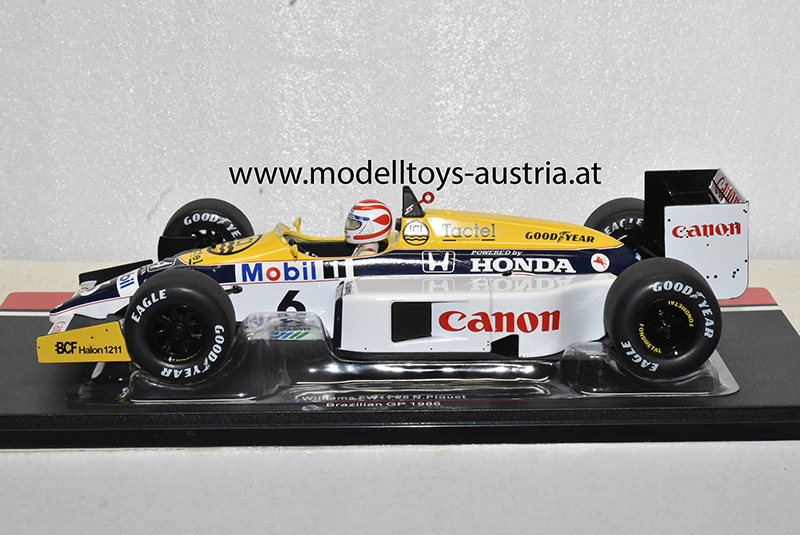 Williams FW11 Honda 1986 Nelson PIQUET Brasilien GP 1:18