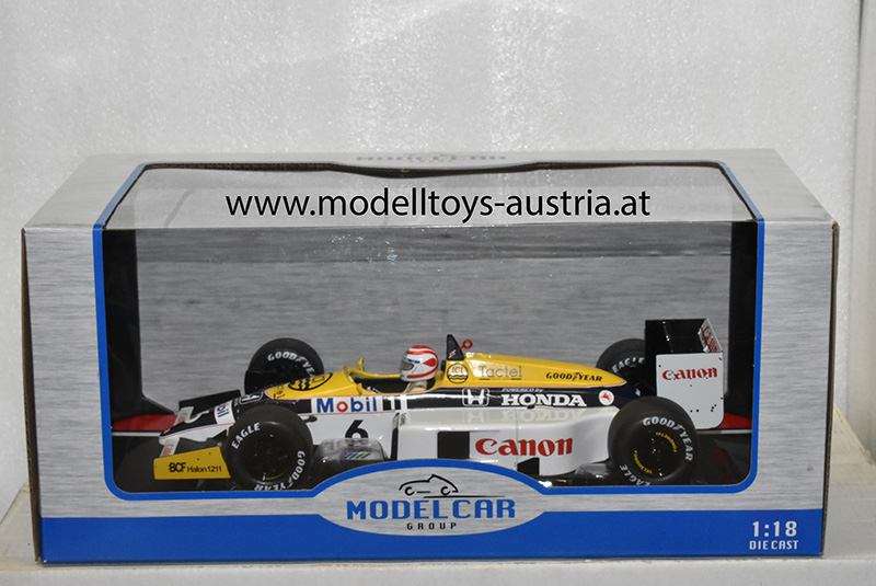 Williams FW11 Honda 1986 Nelson PIQUET Brasilien GP 1:18
