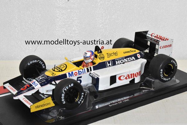 Williams FW11 Honda 1986 Nigel MANSELL England GP 1:18