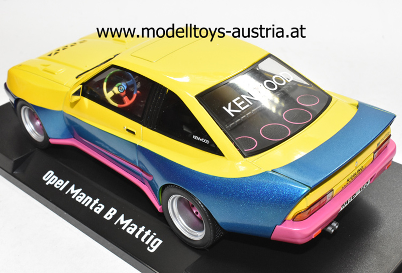 Opel Manta B Mattig 1991 gelb / blau Manta Manta 1:18