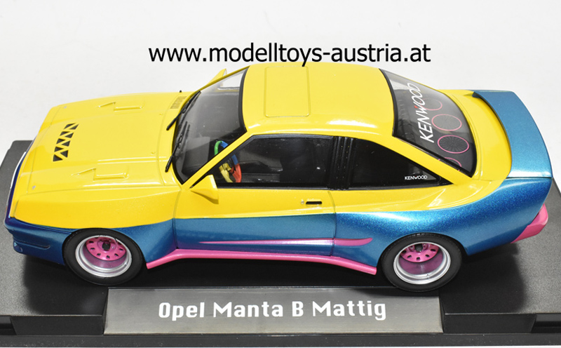 Opel Manta B Mattig 1991 gelb / blau Manta Manta 1:18
