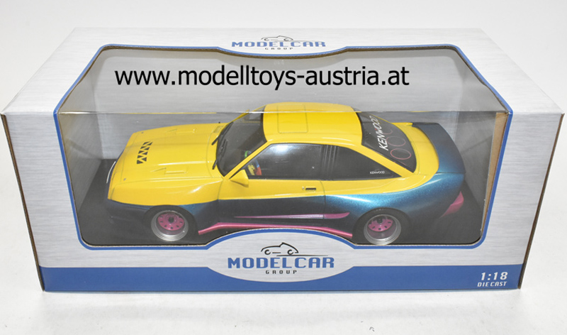 Opel Manta B Mattig 1991 gelb / blau Manta Manta 1:18