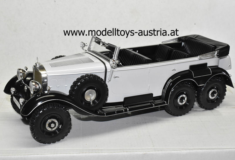Mercedes Benz W31 G4 Cabrio 1938 schwarz / hellgrau 1:18