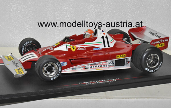 Ferrari 312 T2B 1977 Niki LAUDA Weltmeister Monaco GP Monte Carlo 1:18 MCG