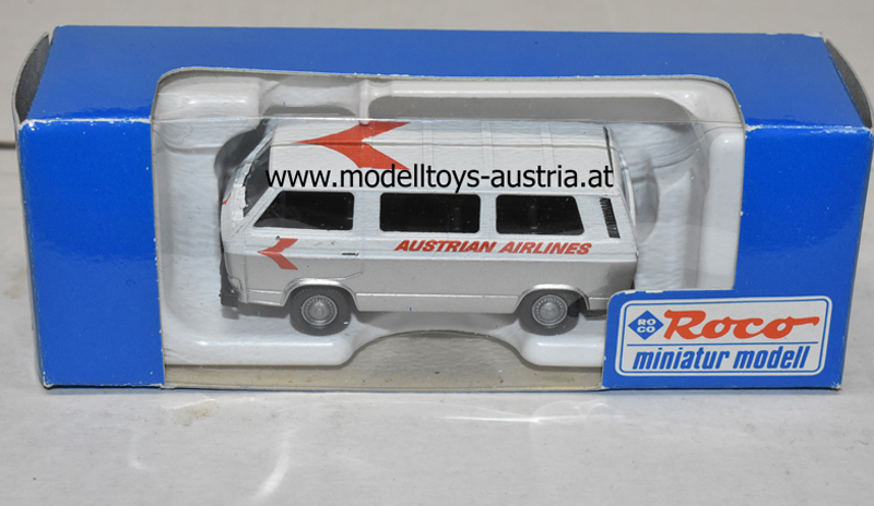 VW T3 Bus AUSTRIAN AIRLINES silber / weiss1:87 HO
