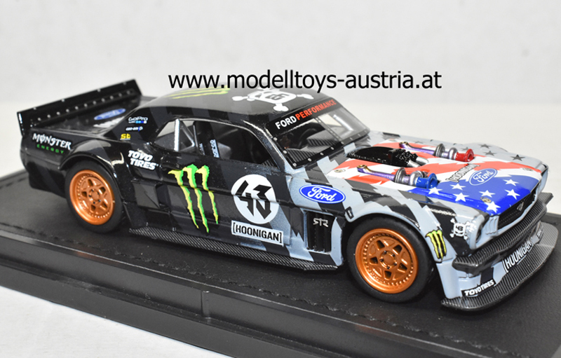 Ford Mustang 1965 HOONIGAN Stars Stripes Beast Drift Monster Ken BLOCK Version 2 1:43