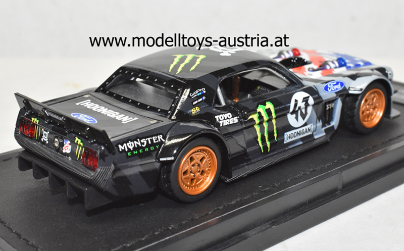 Ford Mustang 1965 HOONIGAN Stars Stripes Beast Drift Monster Ken BLOCK Version 2 1:43