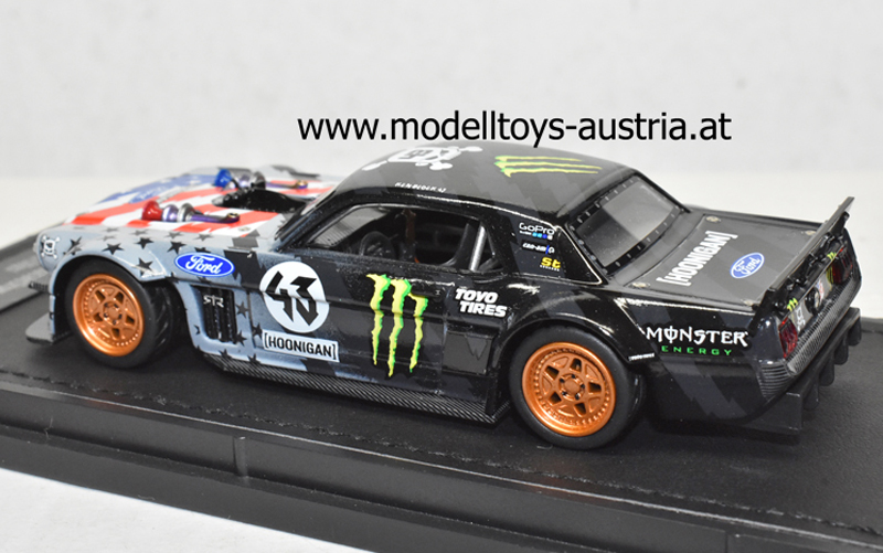 Ford Mustang 1965 HOONIGAN Stars Stripes Beast Drift Monster Ken BLOCK Version 2 1:43