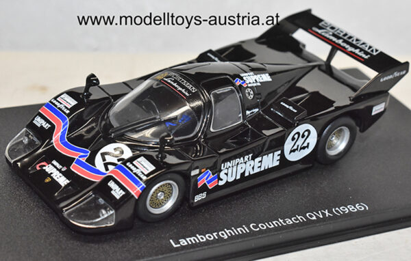 Lamborghini Countach QVX 1986 500 km Rennen NEEDEL 1:43