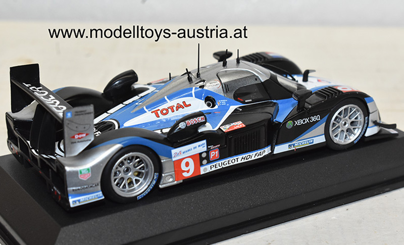 Peugeot 908 HDi 2009 Sieger Le Mans WURZ / BRABHAM / GENE 1:43