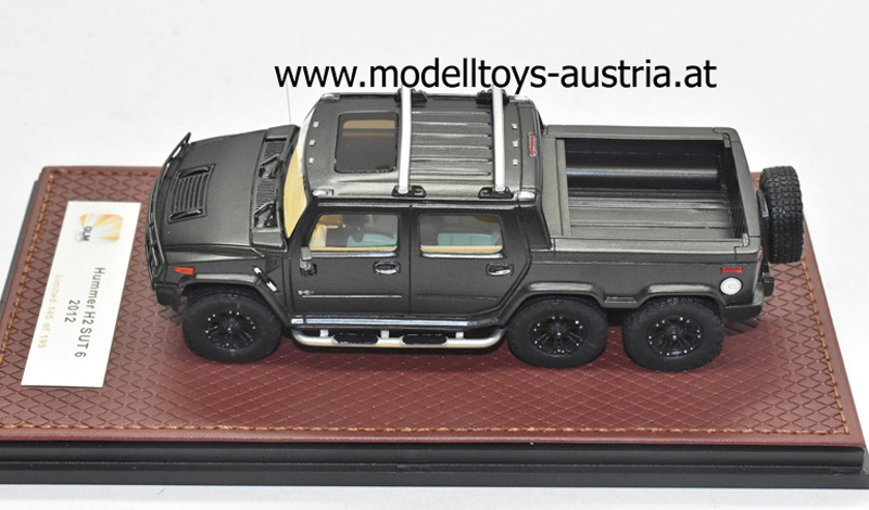 Hummer H2 SUT6 SUV Pickup 2012 schwarz metallik 1:43