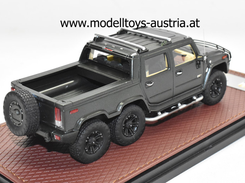 Hummer H2 SUT6 SUV Pickup 2012 schwarz metallik 1:43