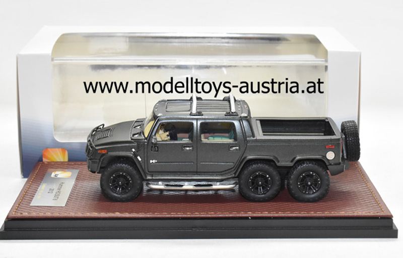 Hummer H2 SUT6 SUV Pickup 2012 schwarz metallik 1:43