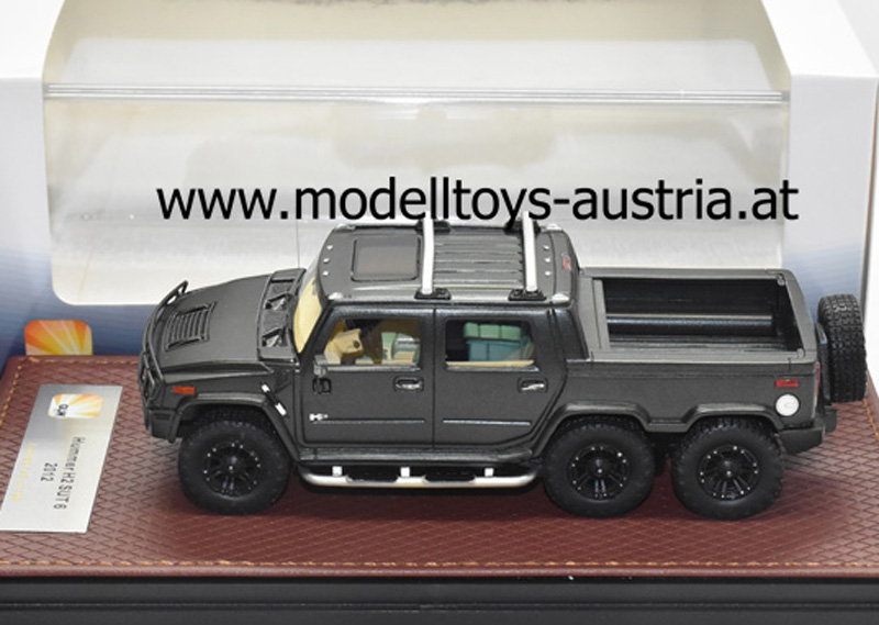 Hummer H2 SUT6 SUV Pickup 2012 schwarz metallik 1:43