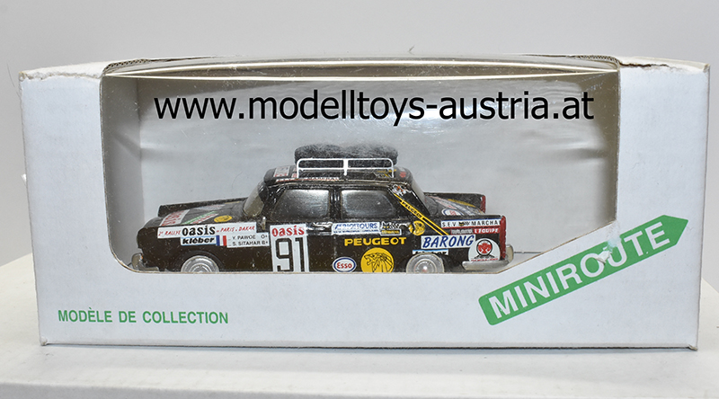 Peugeot 404 Limousine 1980 Rally Paris Dakar PAWOE / SITAHAR 1:43