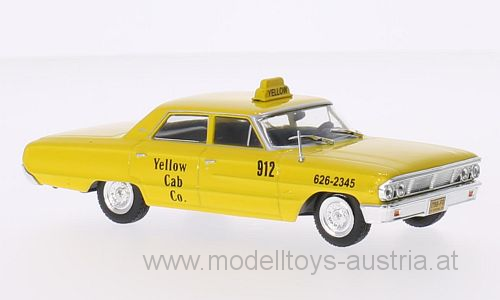 Ford Galaxie 500 1967 New York Taxi gelb 1:43